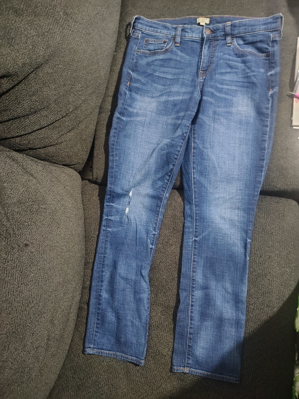 J. Crew Women's Mid-Blue Straight-Leg Jeans